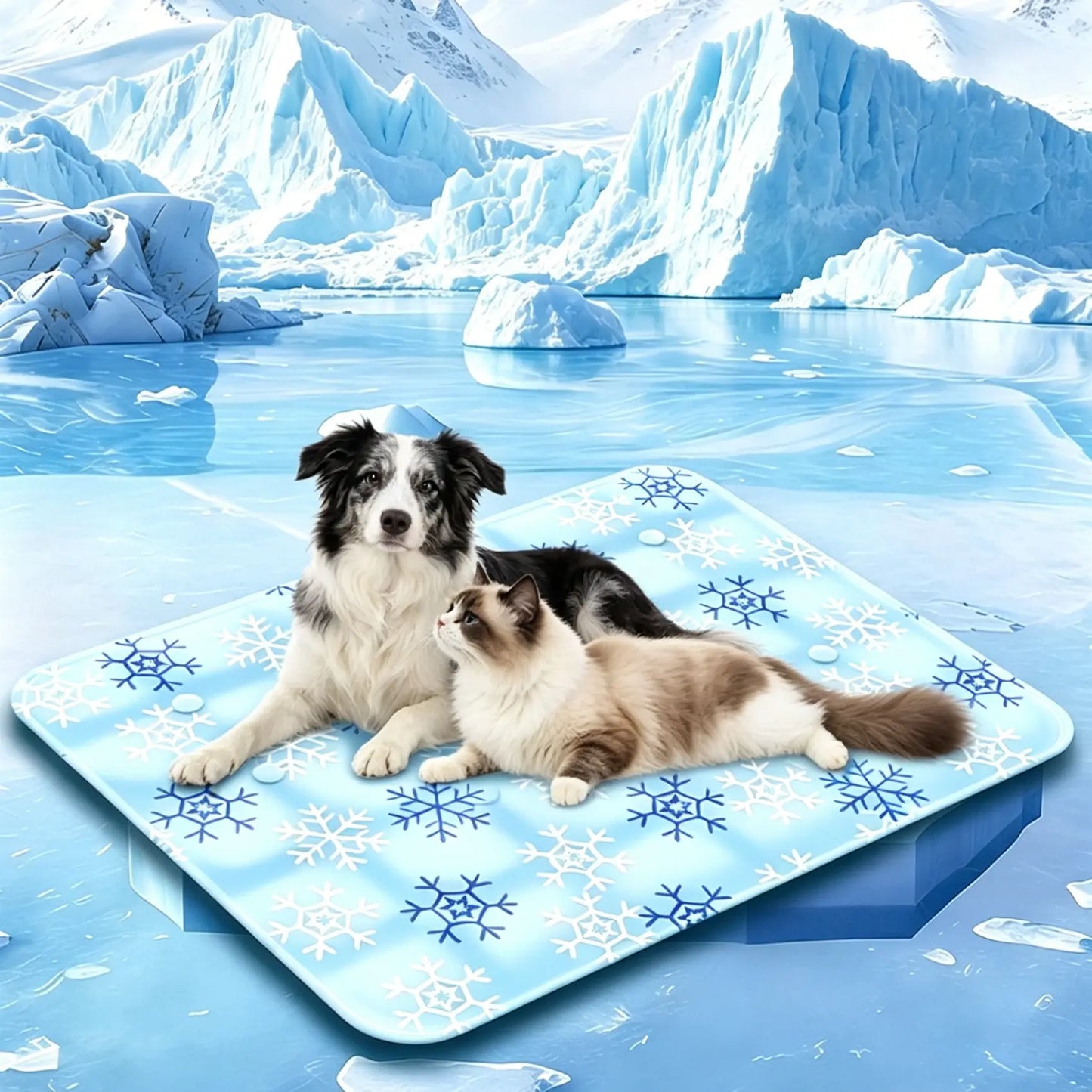 Pet Cooling Mat – Washable, Non-Slip and No Electricity Needed