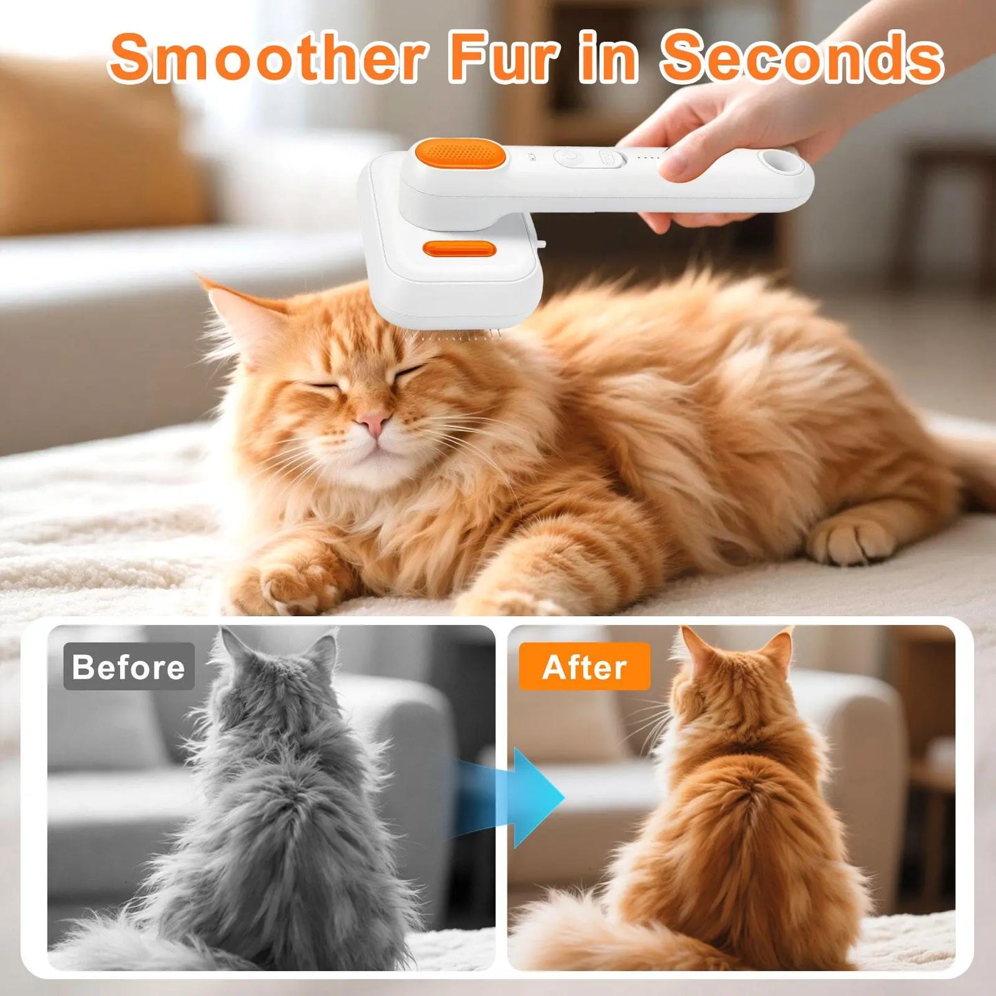3-in-1 Pet Grooming Mist Brush