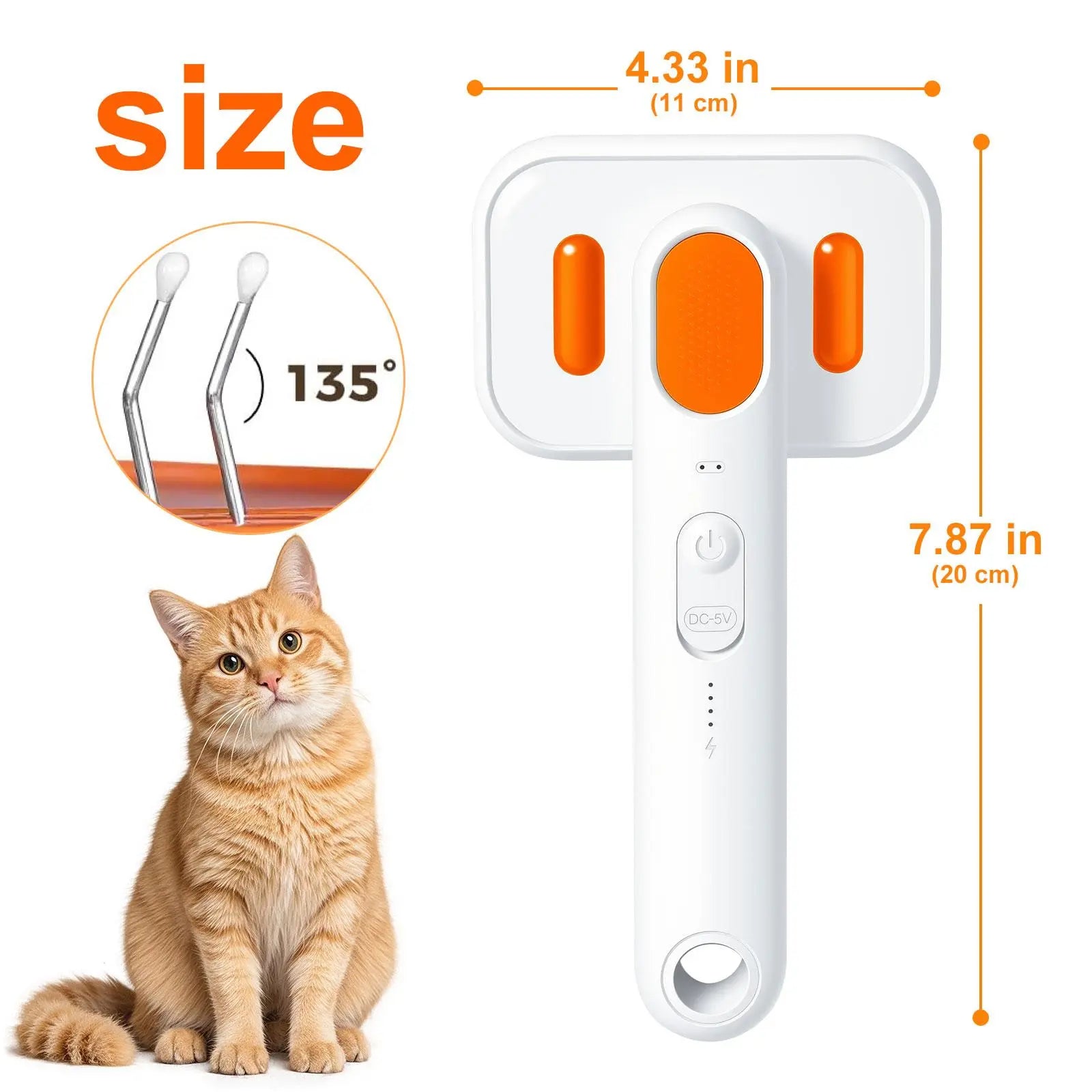 3-in-1 Pet Grooming Mist Brush