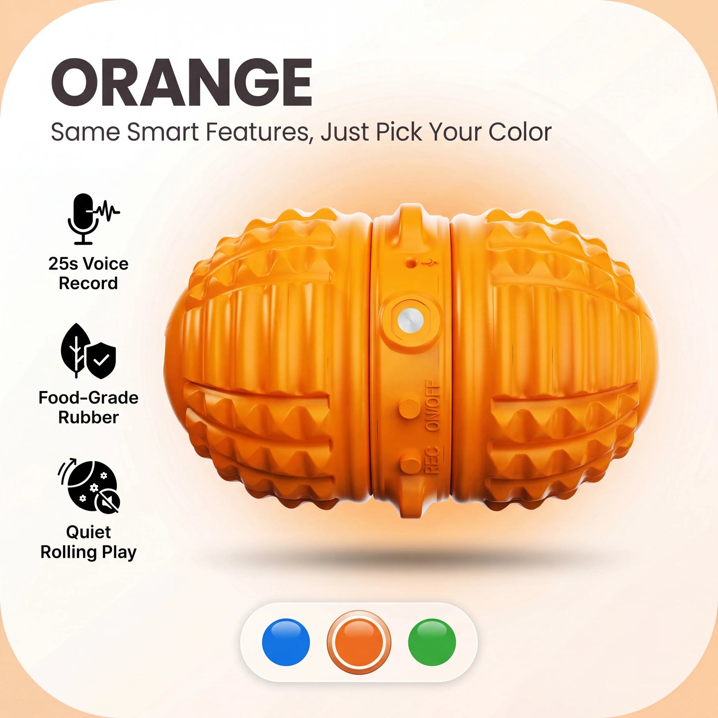 Smart Interactive Dog Ball with Voice Recording
